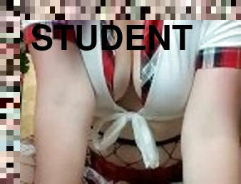 School Girl Roleplay gives you a naughty tease ????????