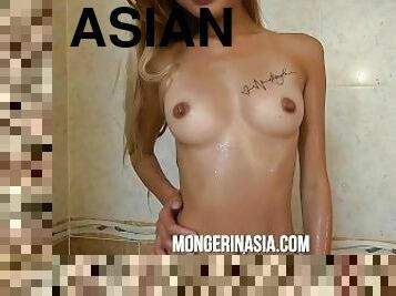 Perfect Body Asian Teen Fucked Hard In the Shower
