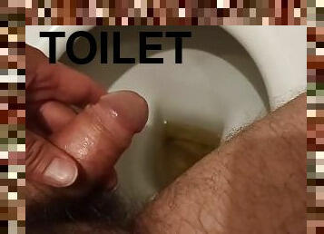 onani, tissende, amatør, hjemmelavet, første-gang, toilet, solo, pik