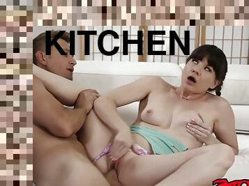 Alison Rey In Cute Fucks In Kitchen