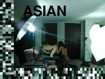 WMAF -BTS Asian babe rims and fucks BWC