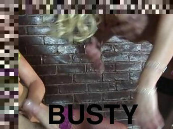Busty Brit Girls Having Nasty Wild Orgy