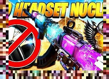 NO HEADSET NUCLEAR in BLACK OPS COLD WAR! (Playing with NO AUDIO in Call of Duty...)