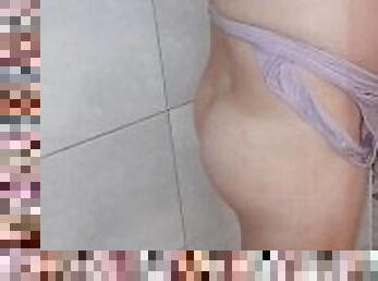 bañando, tetas-grandes, pezones, preñada, coño-pussy, esposa, marido, cachonda, ducha