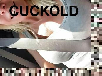 Cuckold car selfie