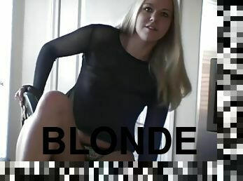 Pretty Blonde Tease Teen Posing