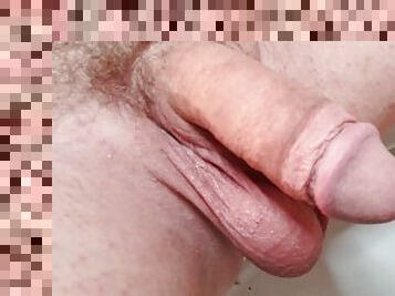 UP CLOSE hanging dick pissing