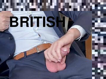 masturbation, bureau-office, orgasme, amateur, ejaculation-sur-le-corps, gay, européenne, britannique, euro, solo