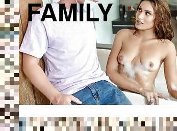 Family Strokes - Naughty Step Siblings Pause From Studying For Some Sneaky And Passionate Pounding