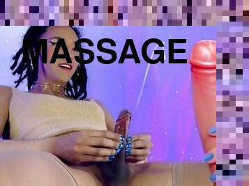 I just wanted to give a massage and I tried not to cum but...