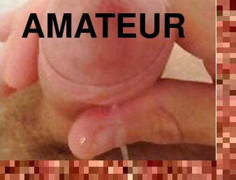 gigantisk, masturbation, amatör, cumshot, avrunkning, pov, ensam, kuk