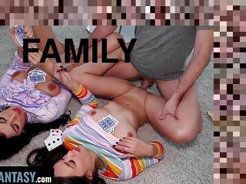 Step Daughter Maya Woulfe Celebrates With Her Taboo Step Family Foursome