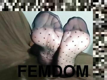 masturbarsi, eruzioni-di-sperma, piedi, masturbazione, calze, sperma, feticci, dominazione-femminile, nylon