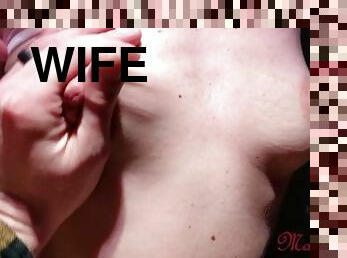 Exhibitionist Wife Flashing in Arcade Game