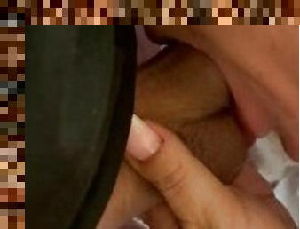 Close UP Mouth fuck by MILF