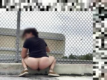 Masturbating by the Interstate (risky) Pt. 1