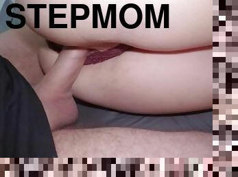 StepMommy teases her stepson and gets a hard dick in her wet pussy