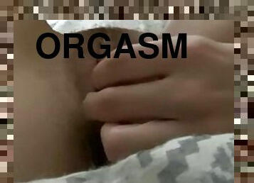 mastubasi, orgasme, vagina-pussy, amatir, mainan, sperma, berambut-pirang, seorang-diri