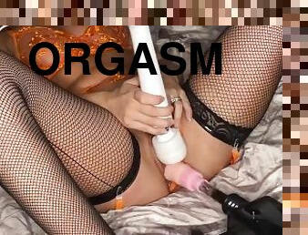 pantat, mastubasi, orgasme, vagina-pussy, amatir, sayang, remaja, stocking-stockings, sperma, bersetubuh