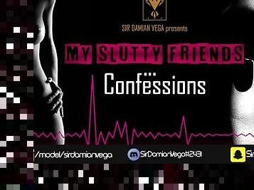 Her first time having cum on her tits - My Slutty Friends Confessions - Deep Voice Real Story - Ep 2