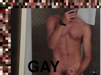 masturbarsi, eruzioni-di-sperma, gay, masturbazione, solitari, hotel, twink