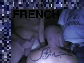french slut fucked by 2 arabs tops in discret basement