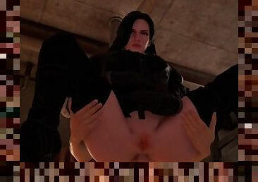 Witcher 3 Yennefer gets fucked in the ass and facialized