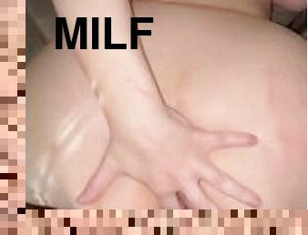 pantat, posisi-seks-doggy-style, orgasme, vagina-pussy, amatir, penis-besar, jenis-pornografi-milf, sudut-pandang, putih, basah