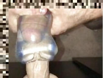 Sharing My New Crystal Clear Pussy & Ass Stroke It Toy With My Squirting Dildo Finishing On My Face