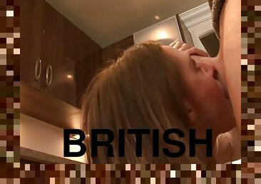 A delivery guy fucks gorgeous british chick samantha bentley in a kitchen