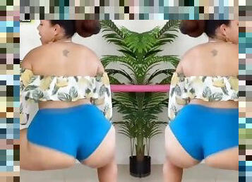 Wet bottom booty shorts twerk by Gataofficialtwerk