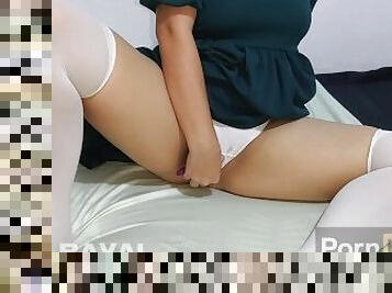 asia, payudara-besar, sekretaris, sayang, jenis-pornografi-milf, mainan, creampie-ejakulasi-di-dalam-vagina-atau-anus-dan-keluarnya-tetesan-sperma, stocking-stockings, manis, berpayudara-besar