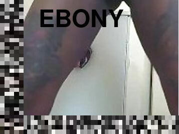 Throwing That Petite Ebony Ass & Creamy Pussy