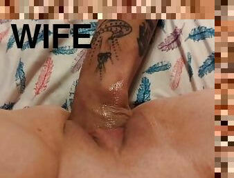 fisting, fitta-pussy, fru, amatör, blandade-raser, milf, mamma, pov, man, mor