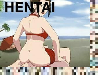 paplūdimys, anime, hentai