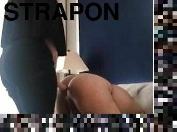 strapon, anal, cumshot, stor-pikk, hardcore, hjemmelaget, arabisk, creampie, elskerinne, pikk