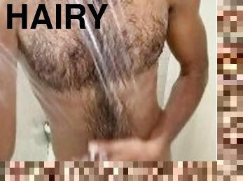 Nudist Rock Mercury sexy hairy Shower wet balls drip