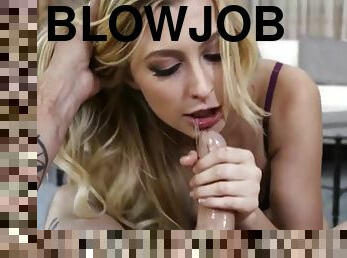 Skull fucked blonde gags