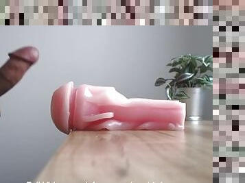 Play with sextoy on table