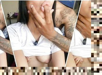 LINDA LADY  DE 18 AÑOS SE COJE AL MARIDO DE LA HERMANA Y SE QUEJA BIEN