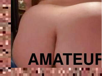 cul, masturbation, amateur, anal, jouet, belle-femme-ronde, chevauchement, gode, solo, blanc