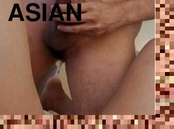 asia, memasukkan-tangan-ke-dalam-vagina, orgasme, amatir, pasangan, sudut-pandang, thailand, pertama-kali, kecil-mungil, kasar