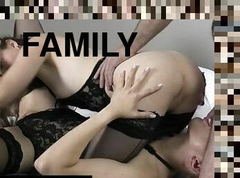 PERVYRUSSIA TRAILER - ANAL THREESOME WITH 2 BABES STEPDADDY STEPDAUGHTER & HER GIRLFRIEND