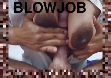 Safada adora fazer um blowjob e me da o Cu, quando estou vendo Tv