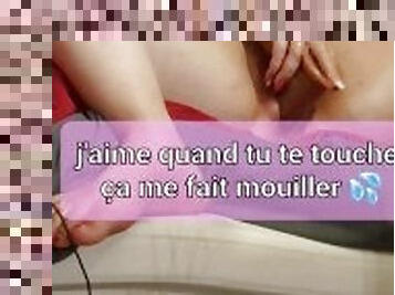 masturbation, amateur, française, double, blonde, solo, pénétrante