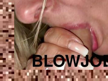 ekstrem, amatør, blowjob, milf, deepthroat, svelging, pov, cum