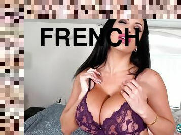 gros-nichons, hardcore, branlette, française, brunette, poupée