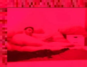 03 masturbating in my bed enjoying a huge dildo anal destruction