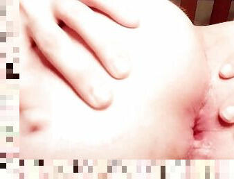 YOUNG FEMBOY Fingers His ASS Full Of CUM