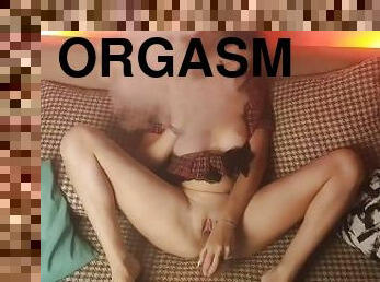smoking and masturbation.  2 orgasms and different smoke